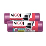 SADA 2 KS SÁČKŮ DO KOŠŮ S UCHY, 60 L, VŮNĚ LEVANDU