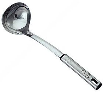 Naběračka na polévku nerez,  29 x 9, 3 x 3, 1 cm