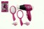 Sada krásy/Malá kadeřnice s fénem a doplňky plast na baterie na kartě 21x32 cm