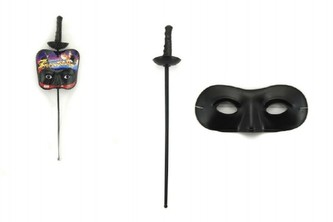 Kord meč se škraboškou plast 60cm v síťce