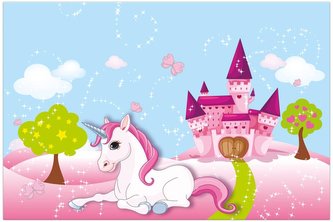 OBRUS DETSKÝ JEDNOROŽEC 120X180 CM, PLAST