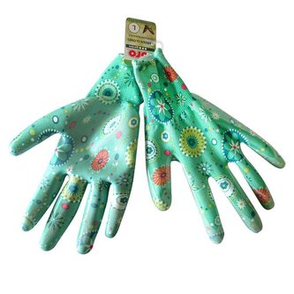 RUKAVICE PRACOVNÍ "L" POTAŽENÉ PRŮHLEDNÝM NITRILEM