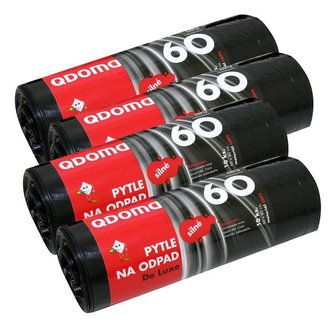 SADA 4 KS PYTLŮ DO ODPAD. KOŠŮ DE LUXE, 60 L, 10 K