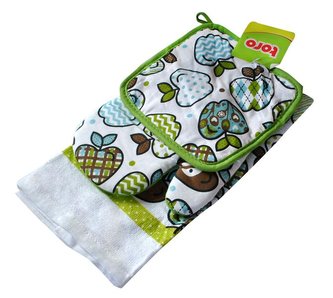 Kuchyňský set, rukavice, chňapka, útěrka