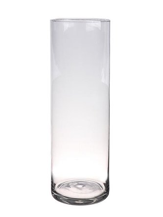 VÁZA "OKATON" 12X50CM, SKLO