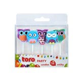 SVIEČKA ZAPICHOVACIA SOVA, 5KS, 2,5X2,2X0,8CM