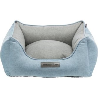 Obdélníkový pelech LONA, 80 x 60 cm, světlemodrá/šedá