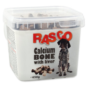 Pochúťka RASCO Dog kosti kalciové s pečeňou