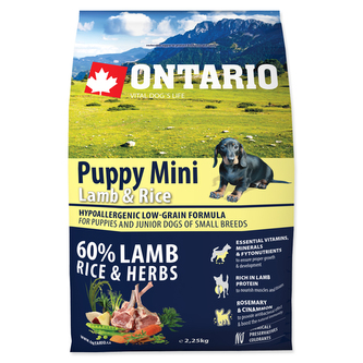 ONTARIO Puppy Mini jahňacina a ryža