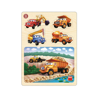 Puzzle drevené 13dielikov + vkladačka Tatra v lome 22x30x1cm 1+