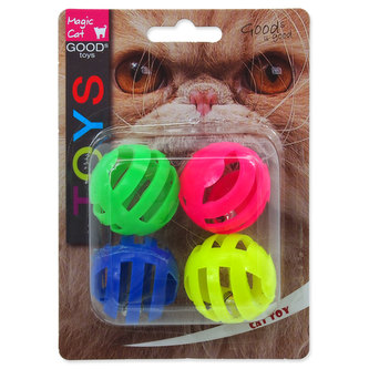Hračka MAGIC CAT míček děrovaný plastový s rolničkou 3,75 cm
