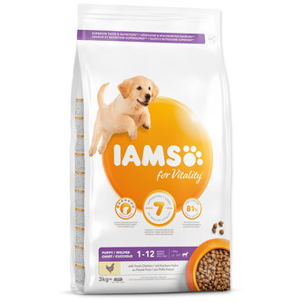 IAMS Dog Puppy Large Chicken - Expirácia 120-179 dní
