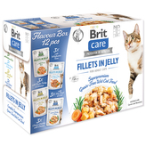 Kapsičky BRIT Care Cat Multipack Fillets in Jelly Flavour Box 4 x 3 ks - Expirace 90-119 dní