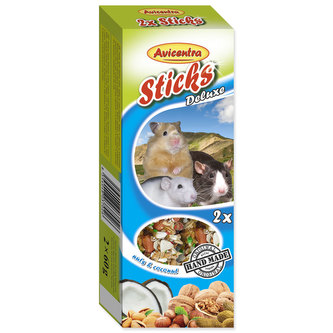 Tyčinky AVICENTRA ořechové pro malé hlodavce