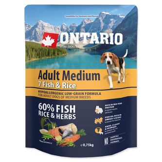 ONTARIO Dog Adult Medium Fish & Rice