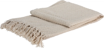 Pléd 130x170cm, barva krémová