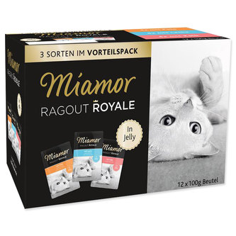 Kapsičky MIAMOR Ragout Royale morka, losos, teľacie v želé multipack Kapsičky MIAMOR Ragout Royale morka, losos, teľacie v želé multipack