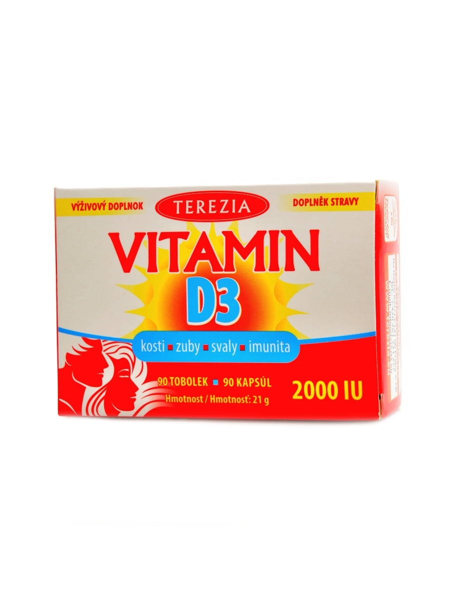 Terezia - Vitamín D3 2000 IU 90 kapslí