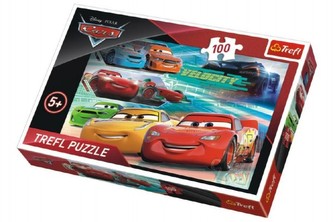 Puzzle Cars 3 100 dílků 41x27,5cm v krabici 29x20x4cm