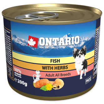 Konzerva ONTARIO Dog Mini Multi Fish and Salmon Oil