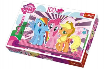 Puzzle My Little Pony 100 dílků 41x27,5cm v krabici 29x20x4cm
