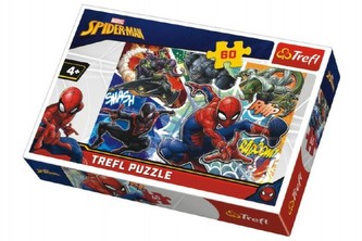 Puzzle Statočný Spiderman Disney 33x22cm 60 dielikov v krabici 21x14x4cm