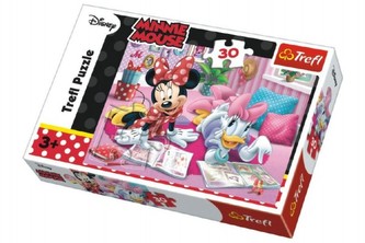 Puzzle Minnie a Daisy Disney 27x20cm 30 dielikov v krabičke 21x14x4cm