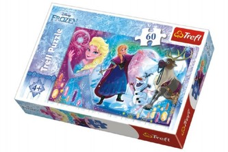 Puzzle Frozen/Ledové Království Překvapení pro Elsu 33x22cm 60 dílků v krabici 21x14x4cm