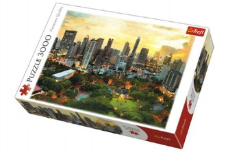Puzzle Západ Slnka v Bangkoku 3000 dielikov 116x85cm v krabici 40x27x9cm
