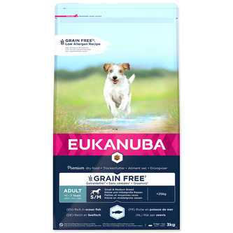 EUKANUBA Adult Small & Medium Grain Free Ocean Fish