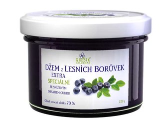 Grešík Džem Z lesních borůvek extra Speciální 220 g