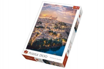 Puzzle Toledo, Španělsko 1500 dílků 58x85cm v krabici 26x40x6cm