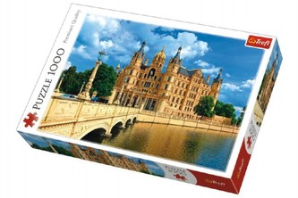 Puzzle Zámek Schwerin 1000 dílků v krabici 40x27x5cm