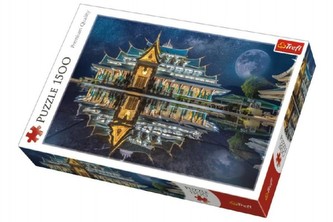 Puzzle Wat Pa Phu Kon, Thajsko 1500 dílků 85x58cm v krabici 40x26x6cm