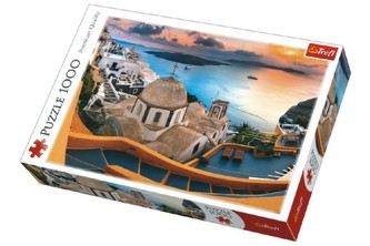 Puzzle Santorini 1000 dielikov v krabici 40x27x6cm