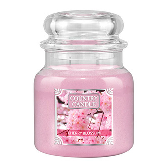 Svíčka ve skleněné dóze Country Candle, Třešňový květ, 453 g