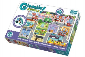 Puzzle zvířátka Gigantic Město 12ks v krabici 40x27x6cm 2+