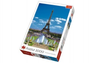 Puzzle Eiffelova Věž, Paříž 2000 dílků 68x96cm v krabici 27x40x6cm
