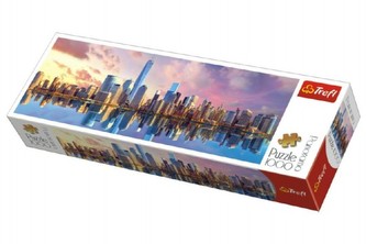 Puzzle Manhattan New York panorama 1000 dielikov 97x34cm v krabici 40x13x7cm