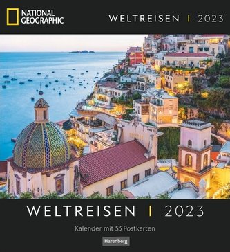 Weltreisen Postkartenkalender National Geographic 2023