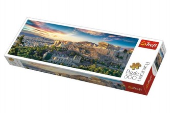 Puzzle Acropolis, Atény panorama 500 dielikov 66x23, 7cm v krabici 40x13x4cm