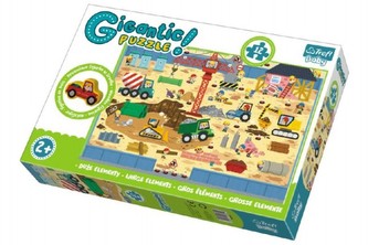 Puzzle Gigantic Staveniště 12ks v krabici 40x27x6cm 2+