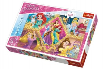 Puzzle Princezné Disney koláž 41x27, 5cm 160 dielikov v krabici 29x19x4cm