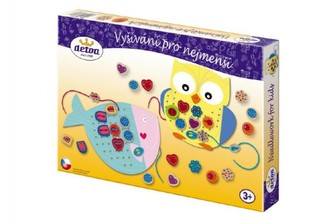 Vyšívanie pre najmenšie drevo 41ks v krabici 33x23x3, 5cm
