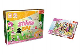 PACK Science for you Studio SPA 21 pokusov + Puzzle Disney Princezné 260 dielikov v krabici 40x26x13cm
