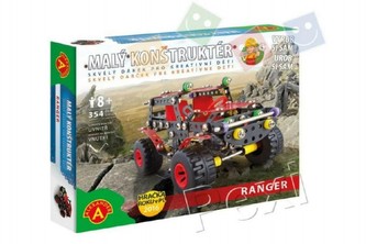 Malý konstruktér Auto terénní Ranger kov 354ks stavebnice v krabici 30x24x5cm