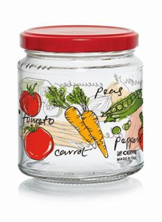 POHÁRA S VÍČKOM 300ML ZELENINA