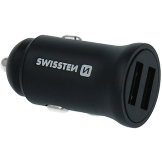 Nabíječka do auta SWISSTEN CL 2x USB 4,8A Metal