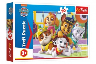 Puzzle Tlapková patrola vždy včas/Paw Patrol 27x20cm 30 dielikov v krabičke 21x14x4cm