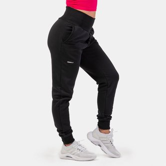 Dámské tepláky High Waist Loose Fit Black - NEBBIA - Velikost: M